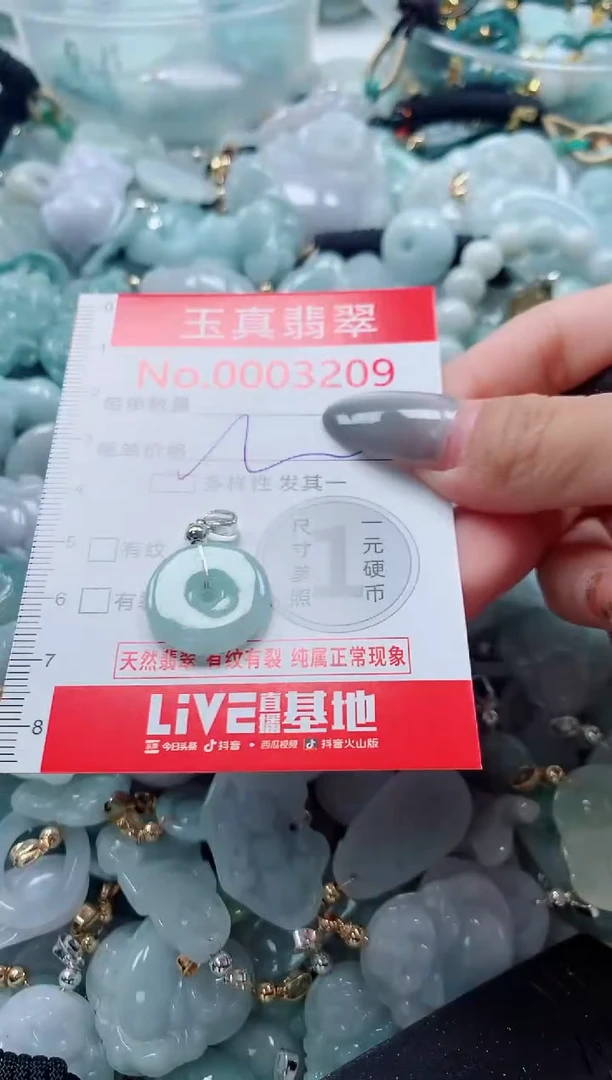 吊坠(不含链)未镶嵌翡翠3209