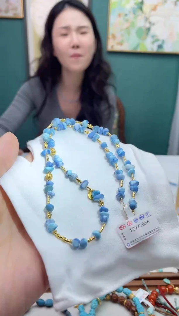 银S925镶嵌绿松石项链东****娘41