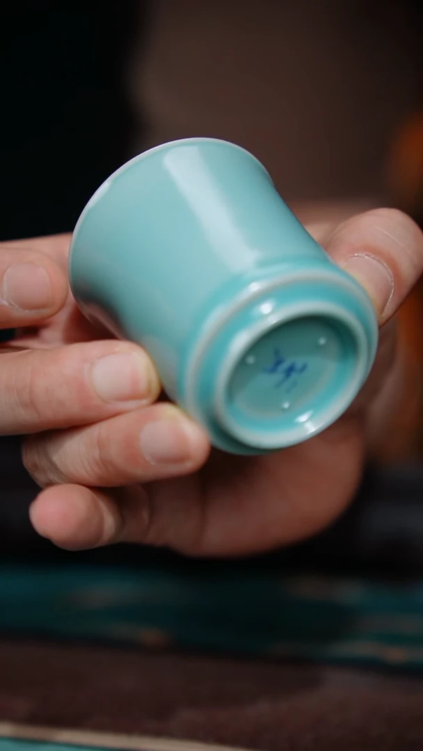 87-1带足闻香杯（不完美）+茶叶