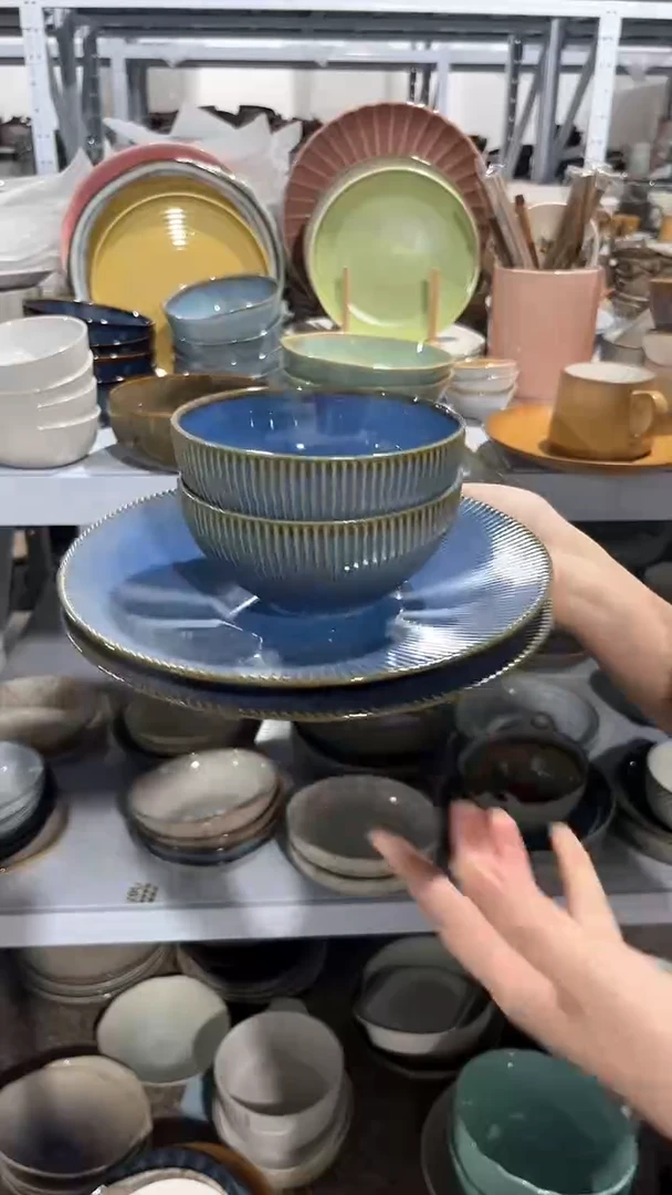 【闪购商品】瓷片外贸尾货瑕疵满20包邮X4 蓝色四件套