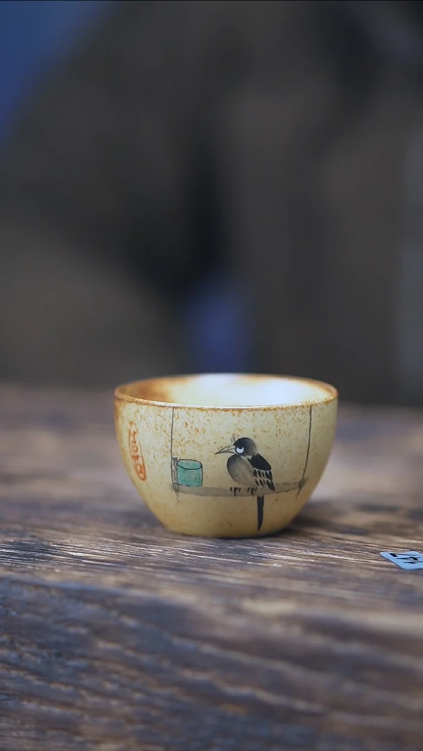 【闪购商品】景德镇手绘喜鹊单杯