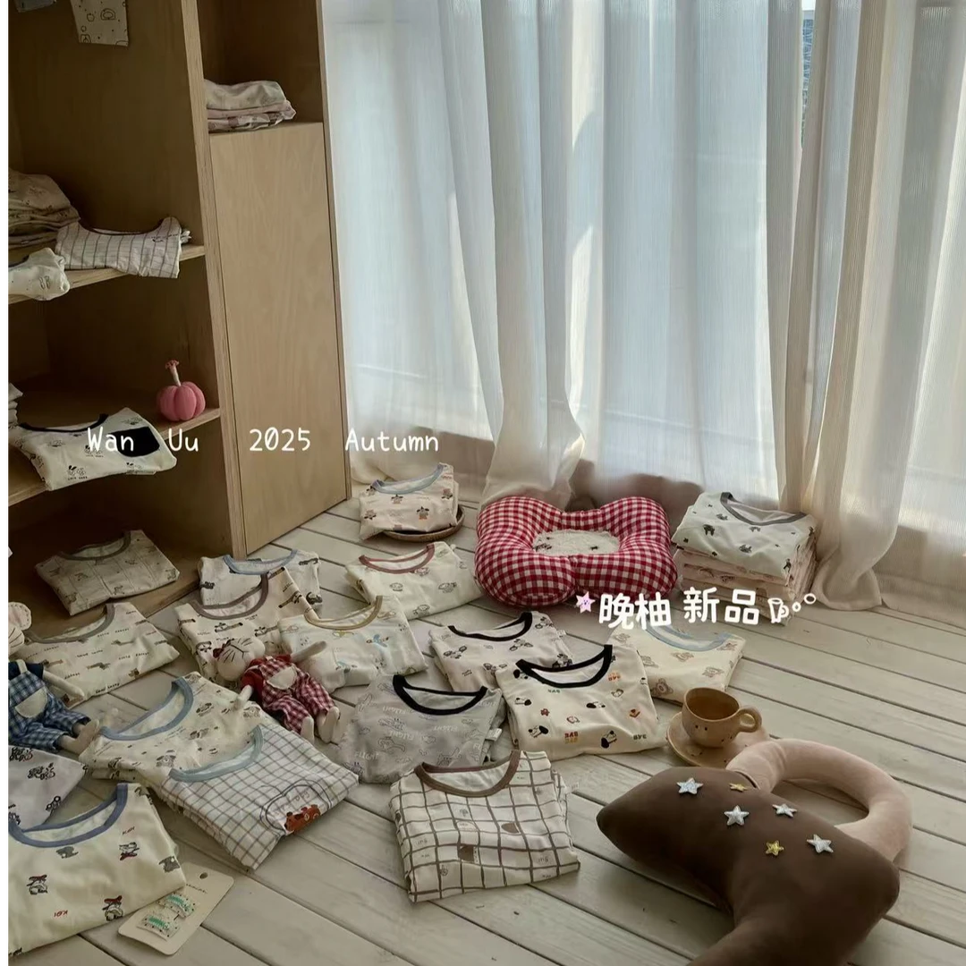 【两套家居睡衣】艾柚25秋季儿童200克莱卡长袖家居服睡衣套装盲盒