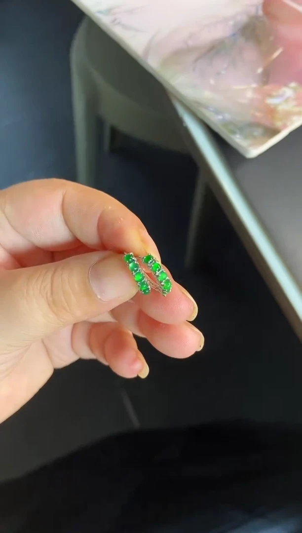 吊坠(不含链)银S925镶嵌翡翠1