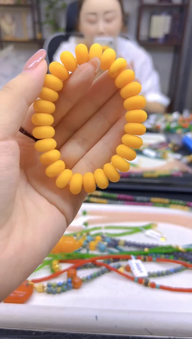 未镶嵌蜜蜡手链DIY款S667