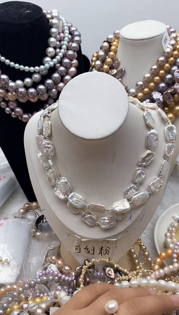 淡水珍珠钛钢颈饰177