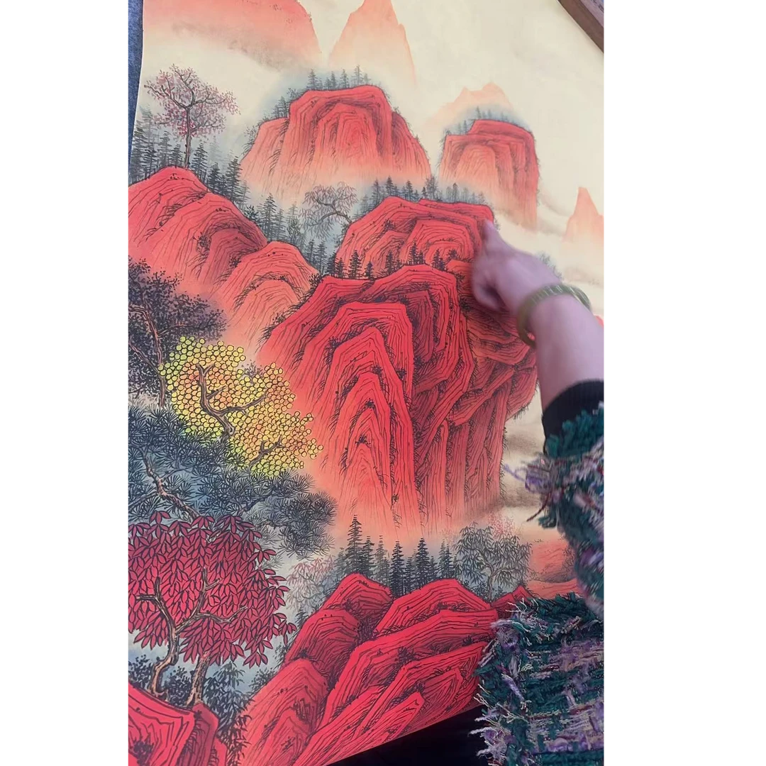 橱窗展示/二兄弟画馆/苏珊老师/宣纸国画/带证书