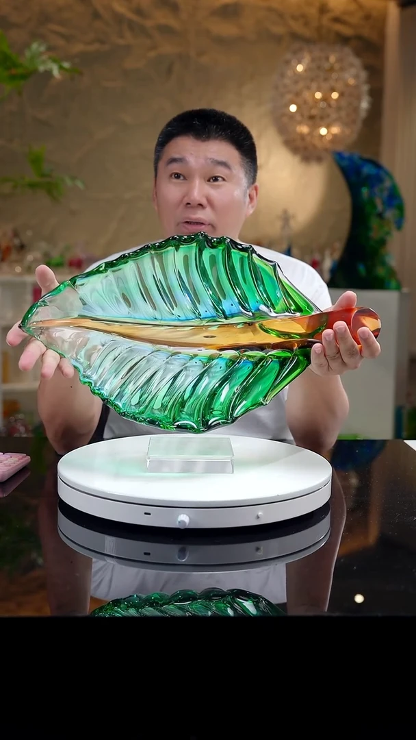 设计款水晶琉璃果碗