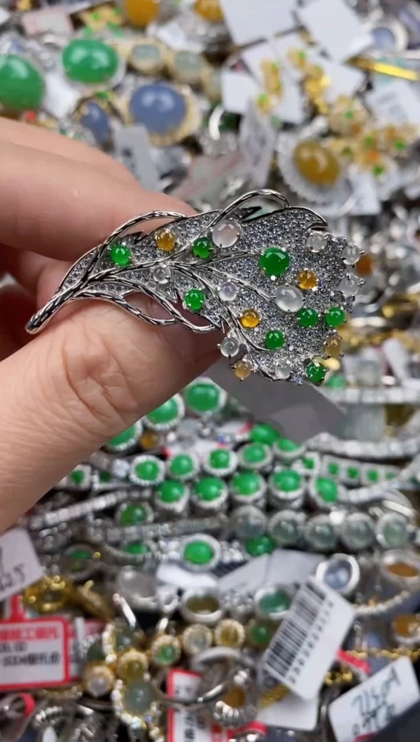 银S925镶嵌戒指翡翠121212----4