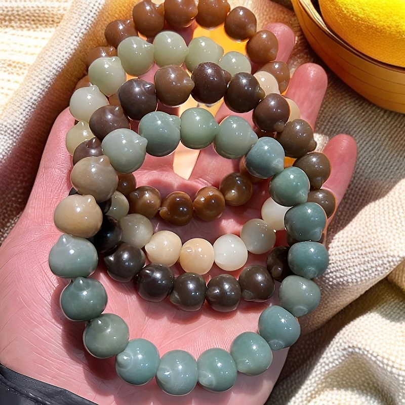 卡13无相猫头原生态菩提手串随机发一条