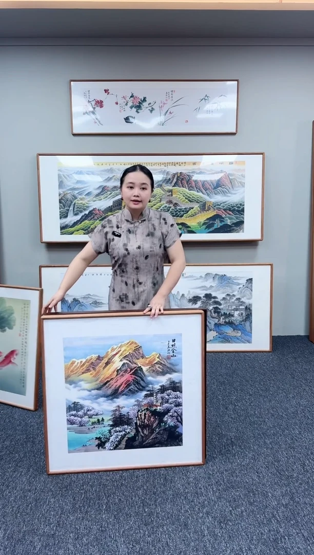 国画金山80*80陈万语老师手写手绘