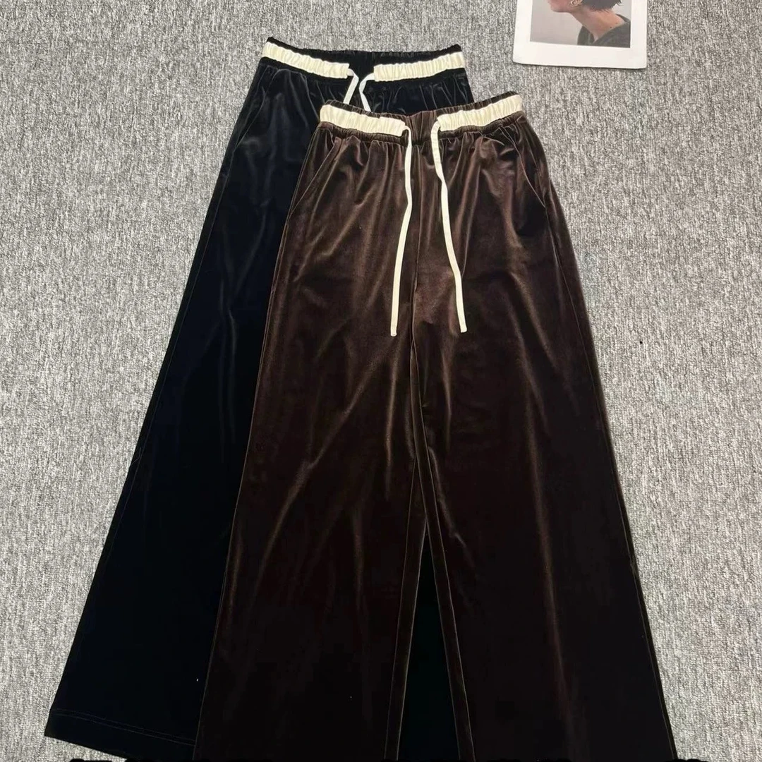 D31156南油爆款休闲丝绒裤