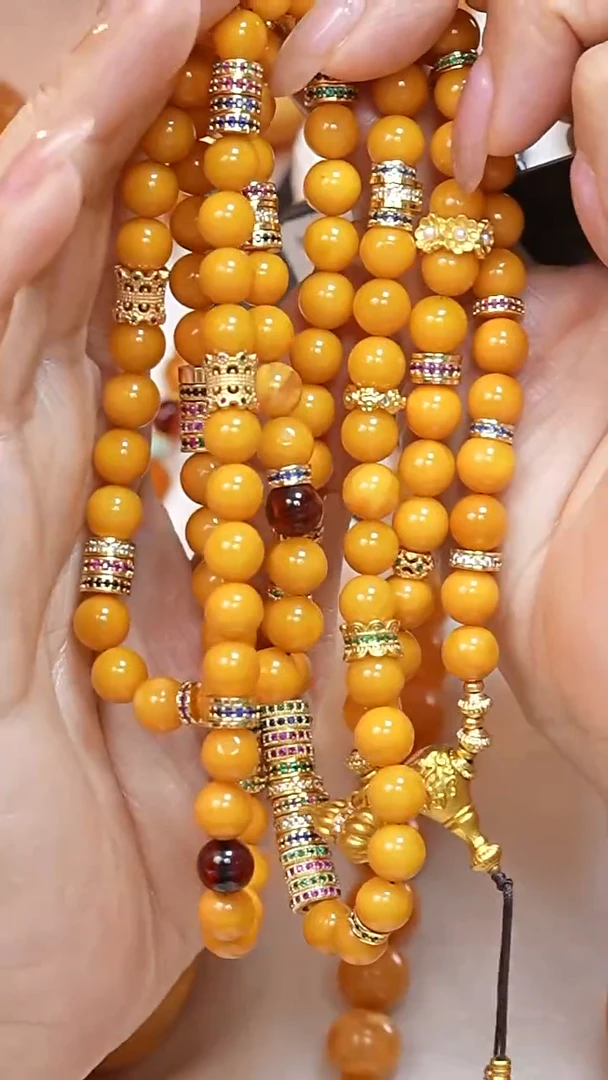 蜜蜡颈饰未镶嵌1330天然蜜蜡珠宝奇石云端妖孽全部保真