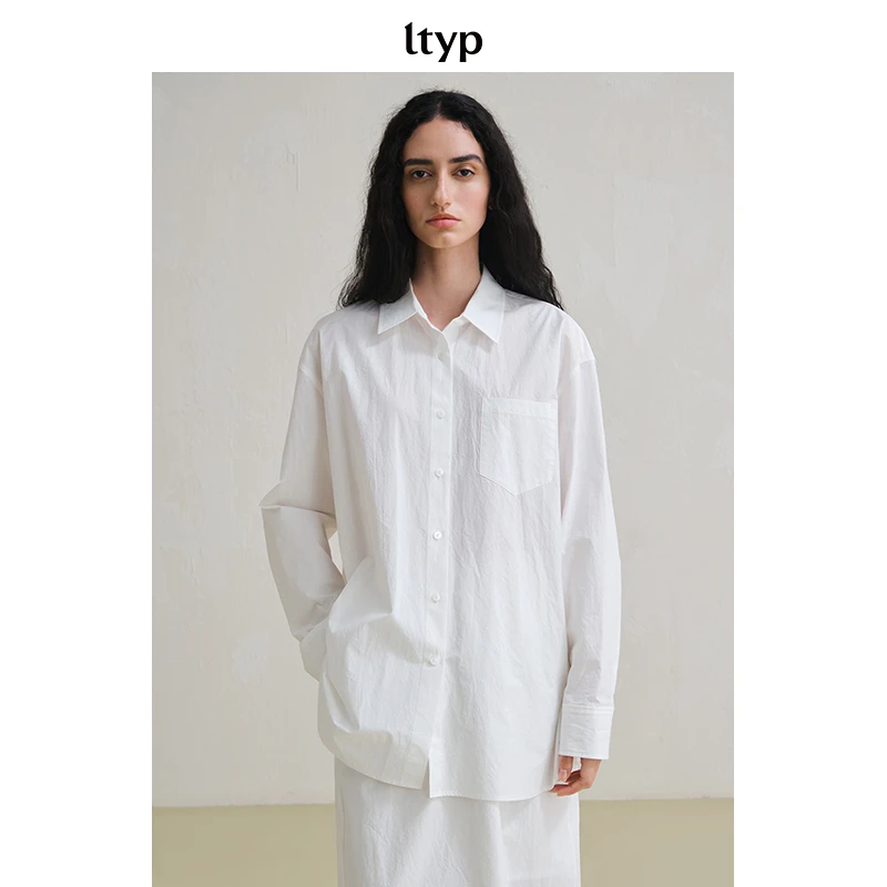 ltyp 8.1 长绒棉衬衫/半裙套装 极简衬衣上衣女秋H103253062-A