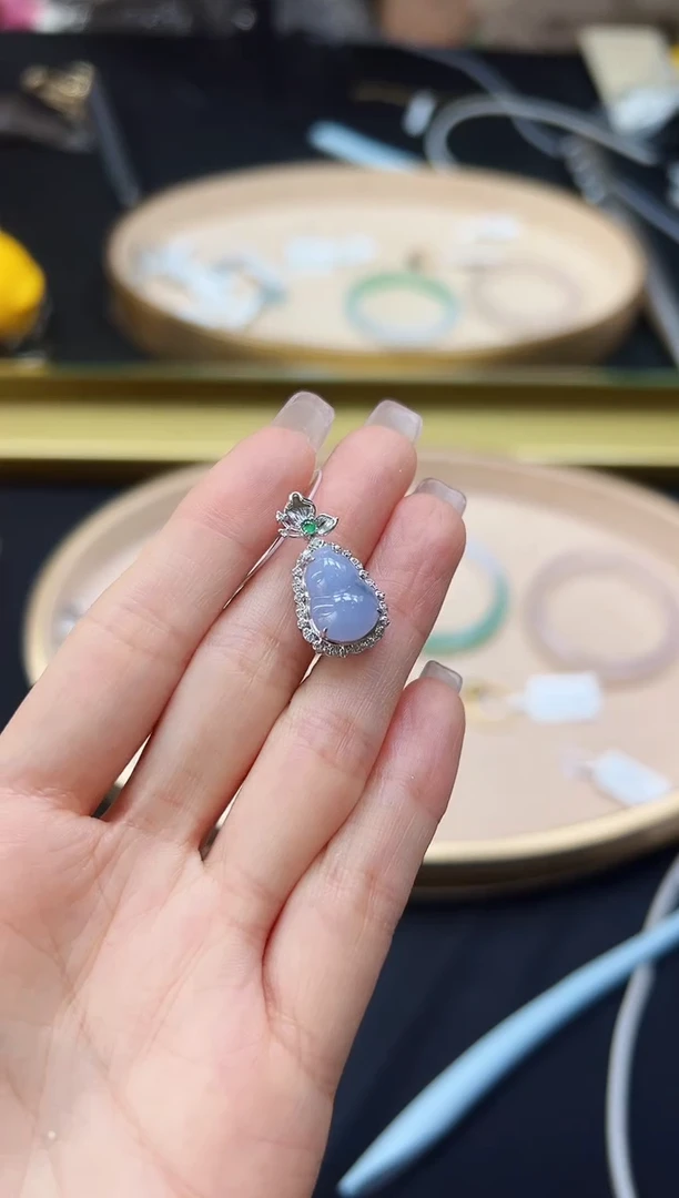 【闪购商品】翡翠颈饰18K金镶嵌DFZ0214-87