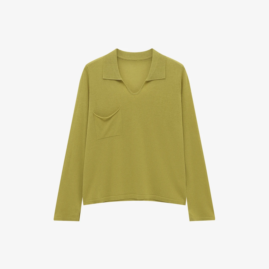 夏季百搭休闲简约纯色针织衫---JKK000494 【阿邱时尚社】