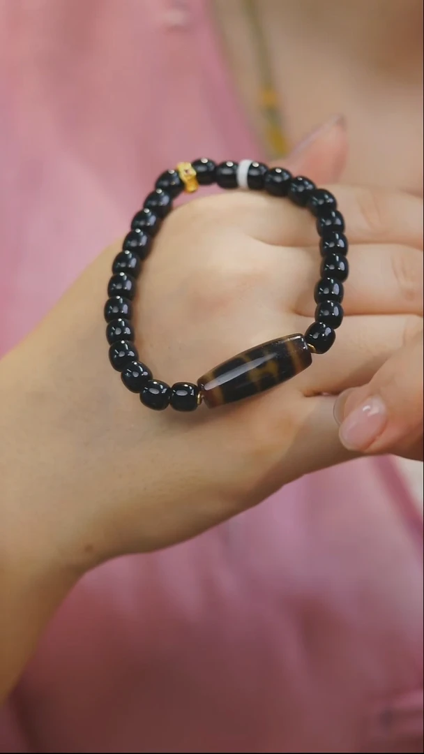 【闪购商品】玛瑙/玉髓手串银S925镶嵌多样性发其一（绿度度）