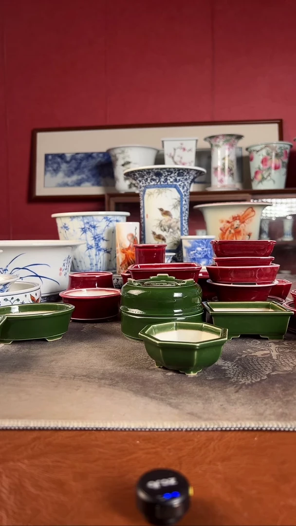 【闪购商品】高温颜色釉盆手工高温颜色釉盆手工