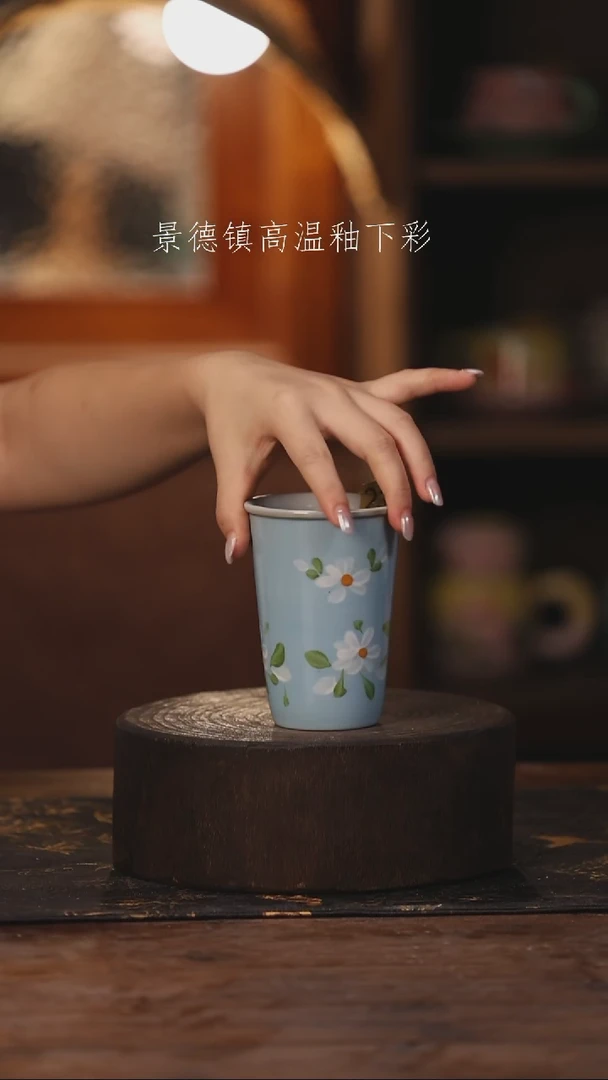 陶瓷景德镇高温釉下手绘陶瓷238