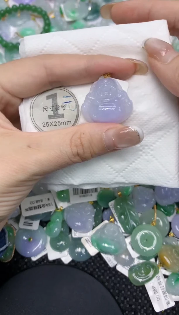 颈饰18K金镶嵌翡翠11111111
