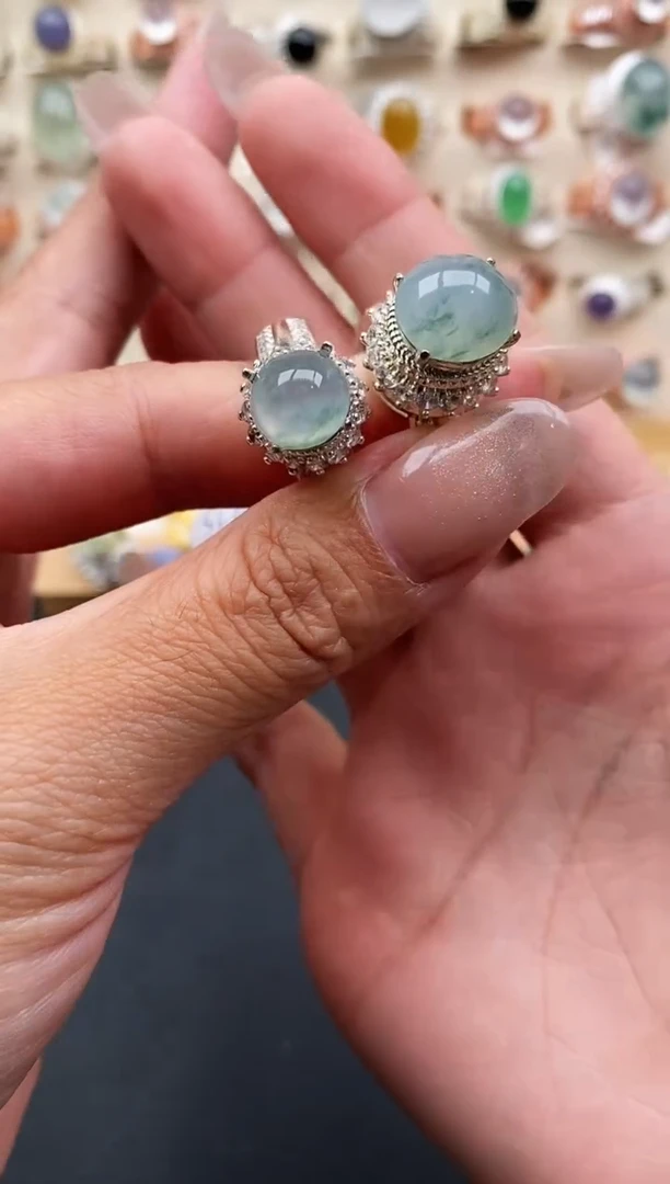 未镶嵌戒指翡翠缅甸天然A货翡翠22   7-10