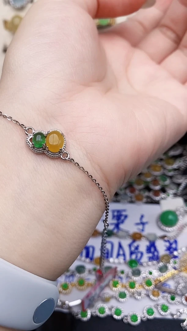 银S925镶嵌戒指翡翠253