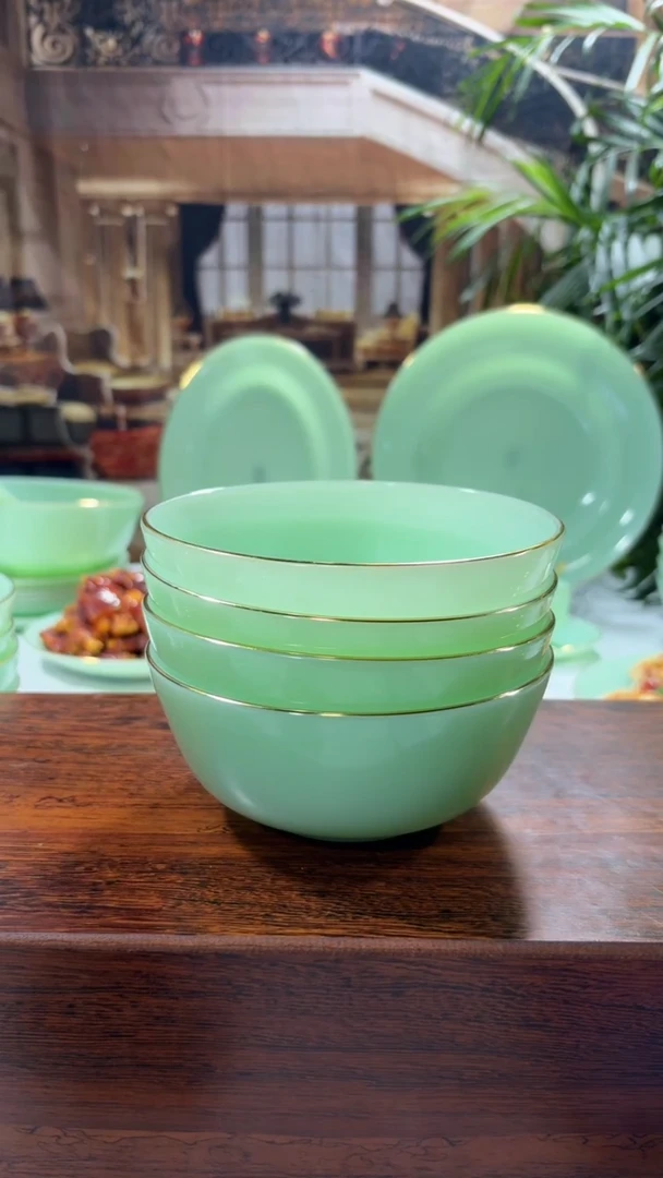 【闪购商品】....5.5英寸玉瓷碗4个口径13.8厘米