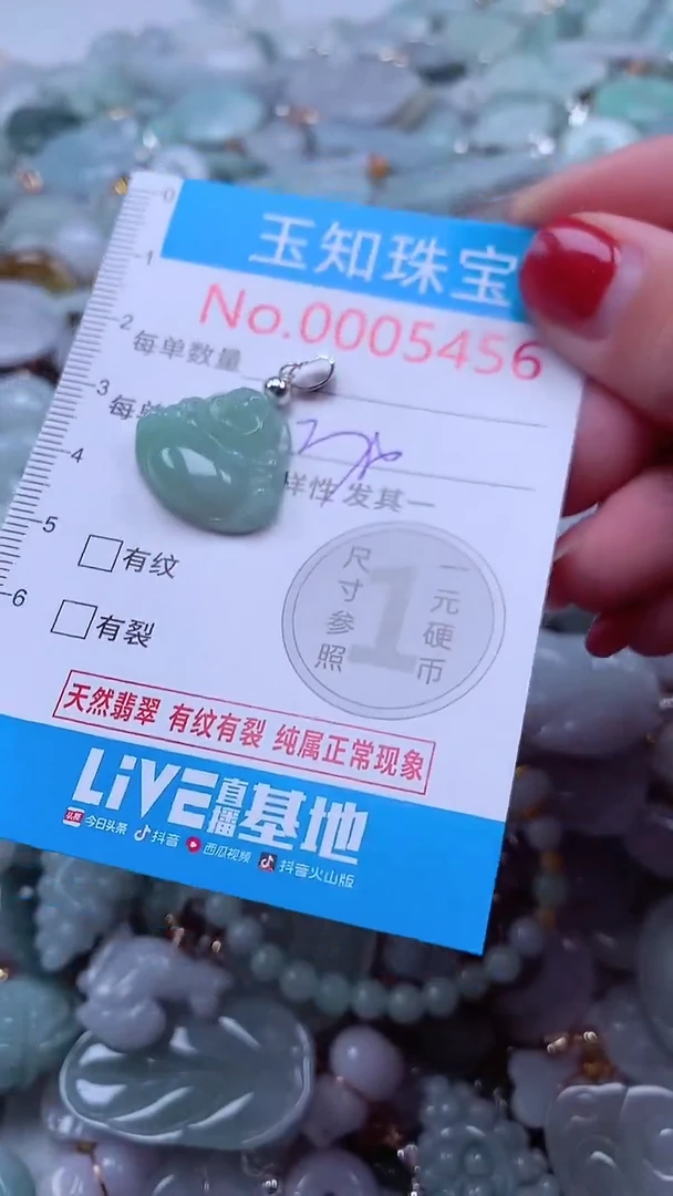 吊坠(不含链)未镶嵌翡翠5456