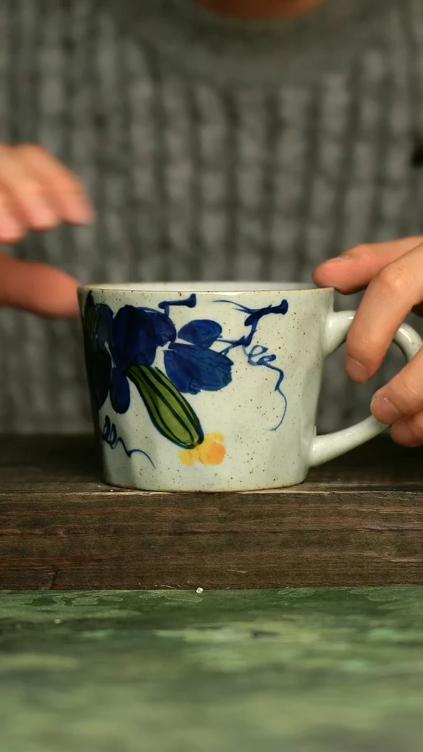 青诗集手工手绘瓷器