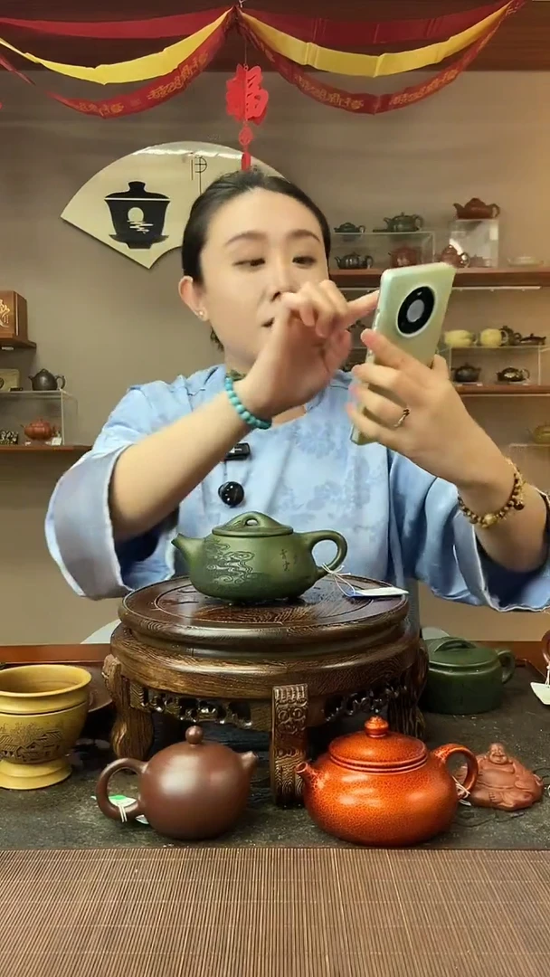 茶壶紫砂翡翠绿泥平步青云凤鸣景舟石瓢