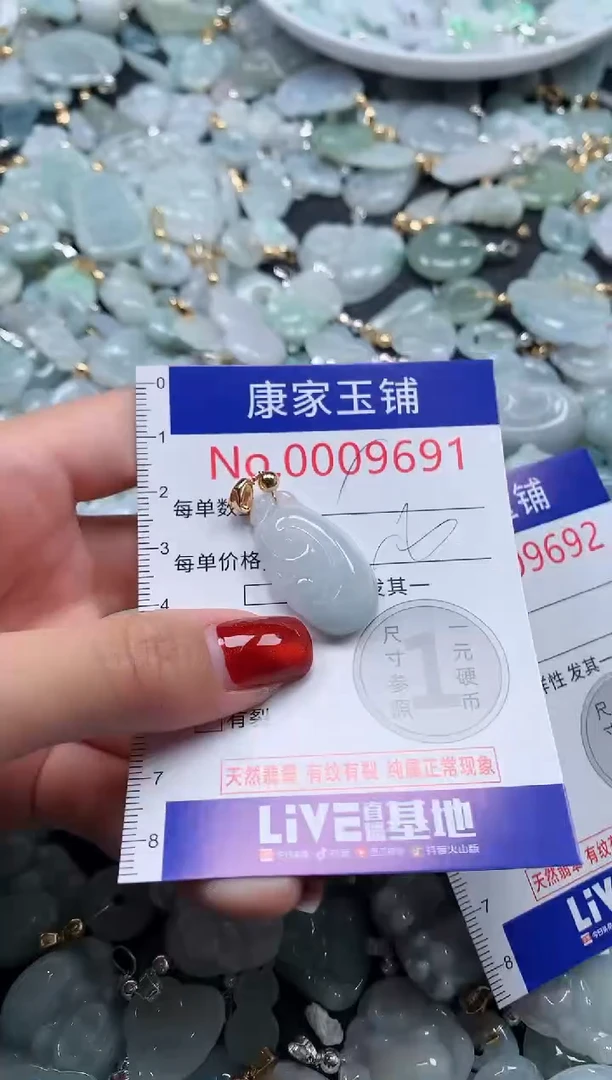 翡翠未镶嵌吊坠(不含链)9691