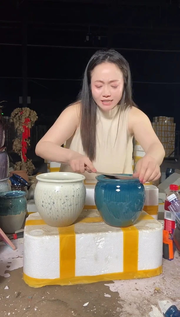 宜兴紫砂粗陶花盆15/15