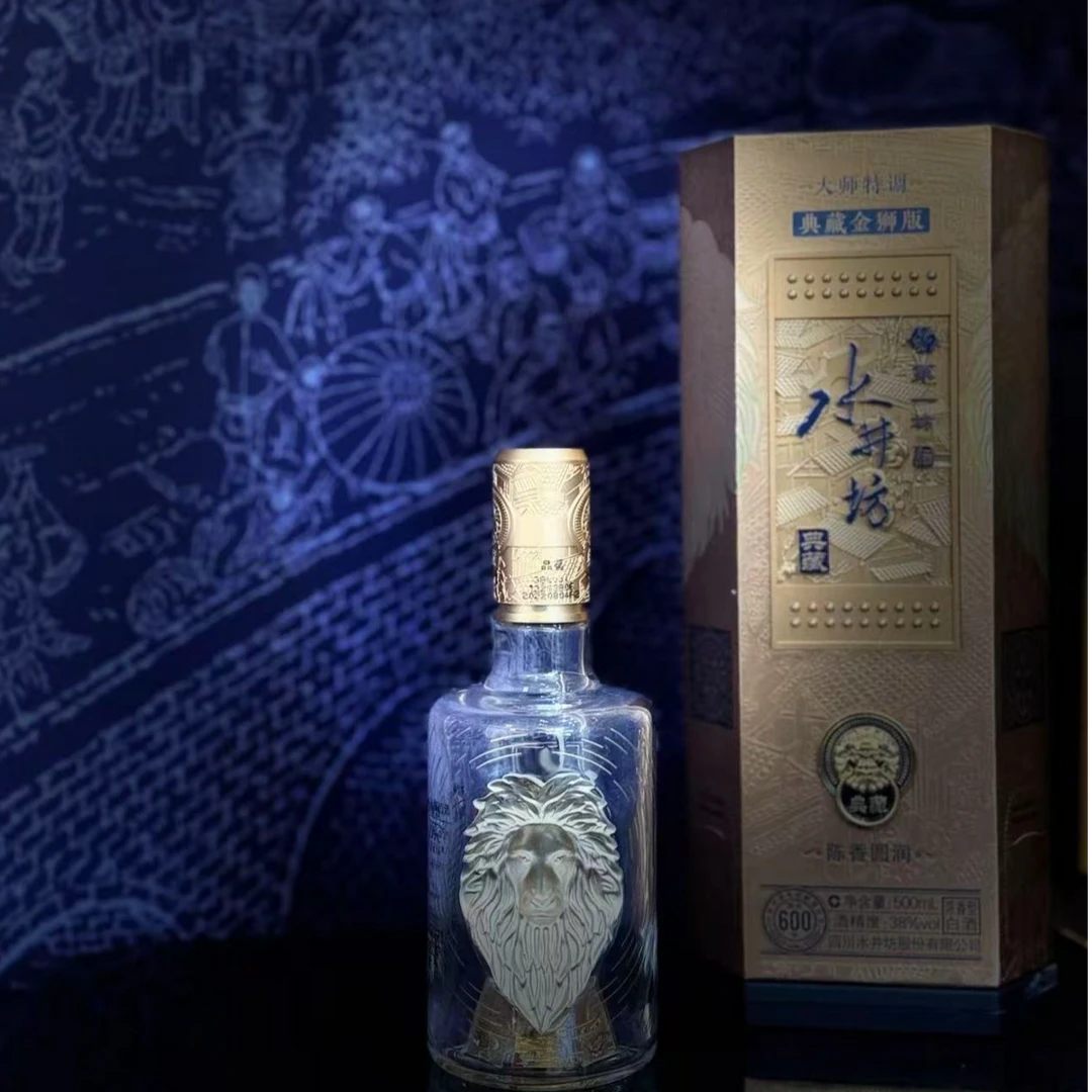 水井坊【酒水节】水井坊·典藏金狮版酒 浓香型白酒单瓶装52度500ml