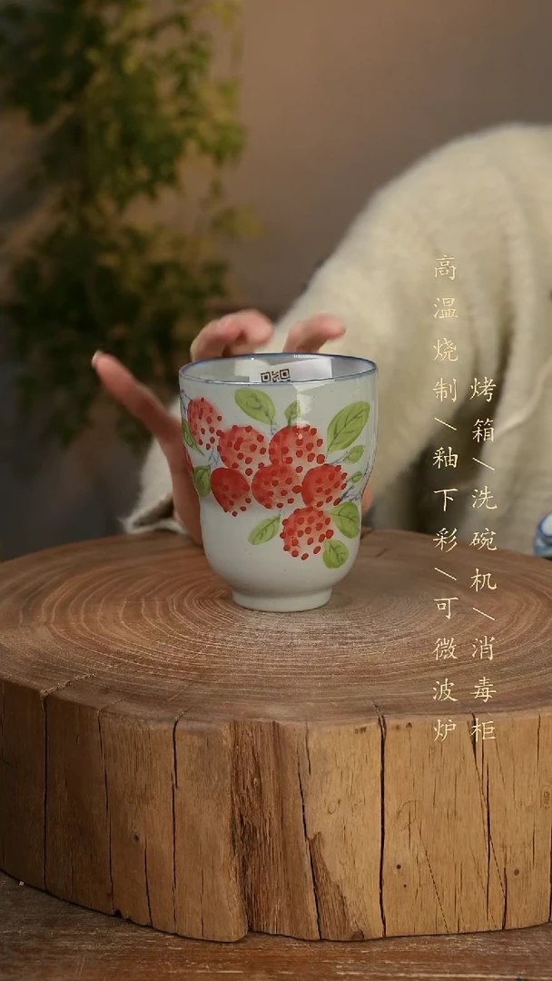 碗瓷景德镇手工手绘高温瓷釉下彩