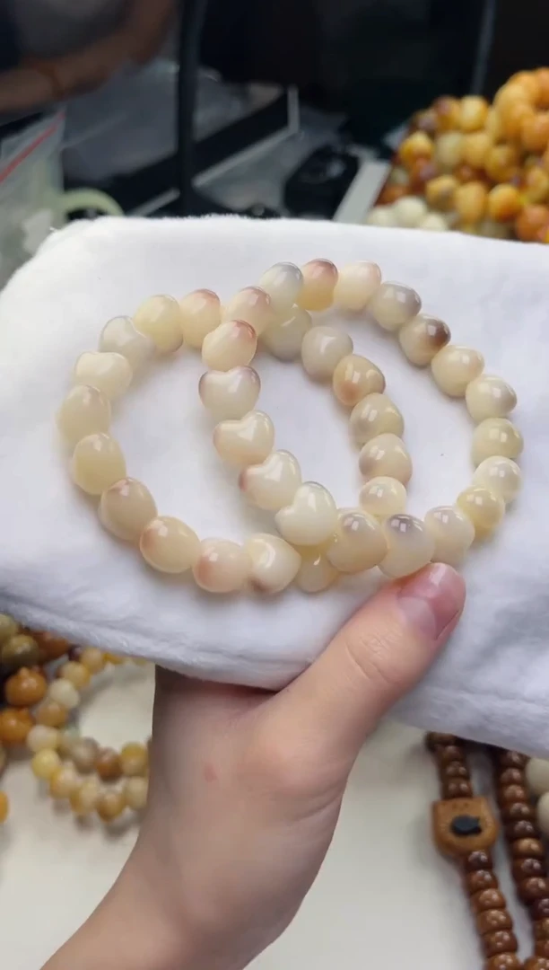 吊坠菩提根/象牙果x24紫美人玉化爱心手表11*13手串