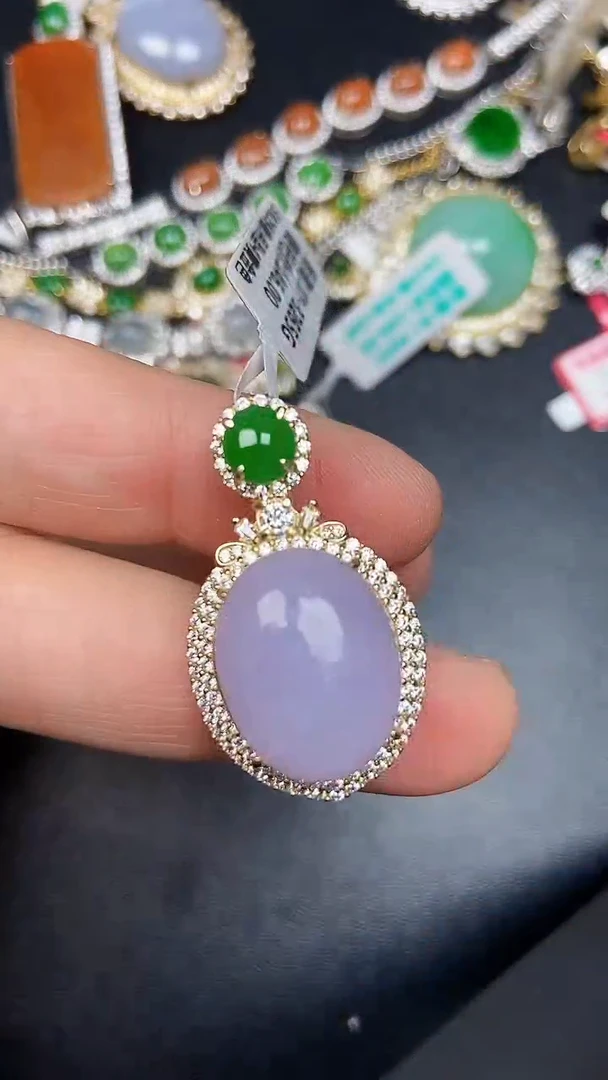 银S925镶嵌戒指翡翠1520