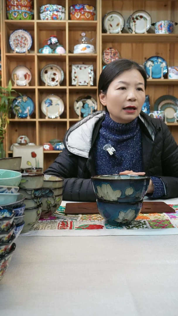 瓷片小可陶瓷一组米饭碗面碗各2个