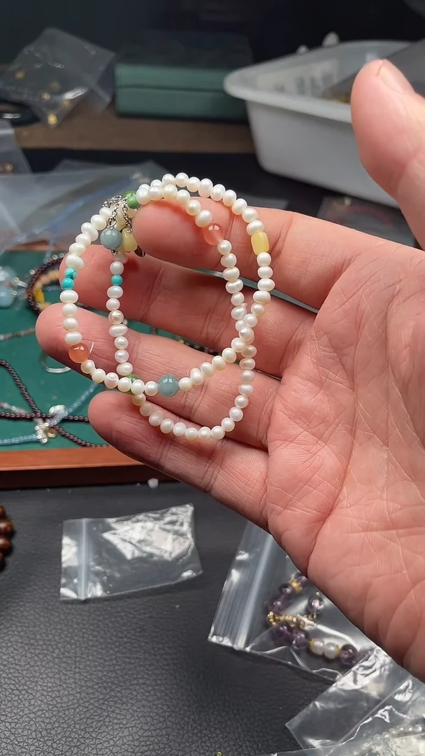 淡水珍珠手串未镶嵌多样性发货拍一发一