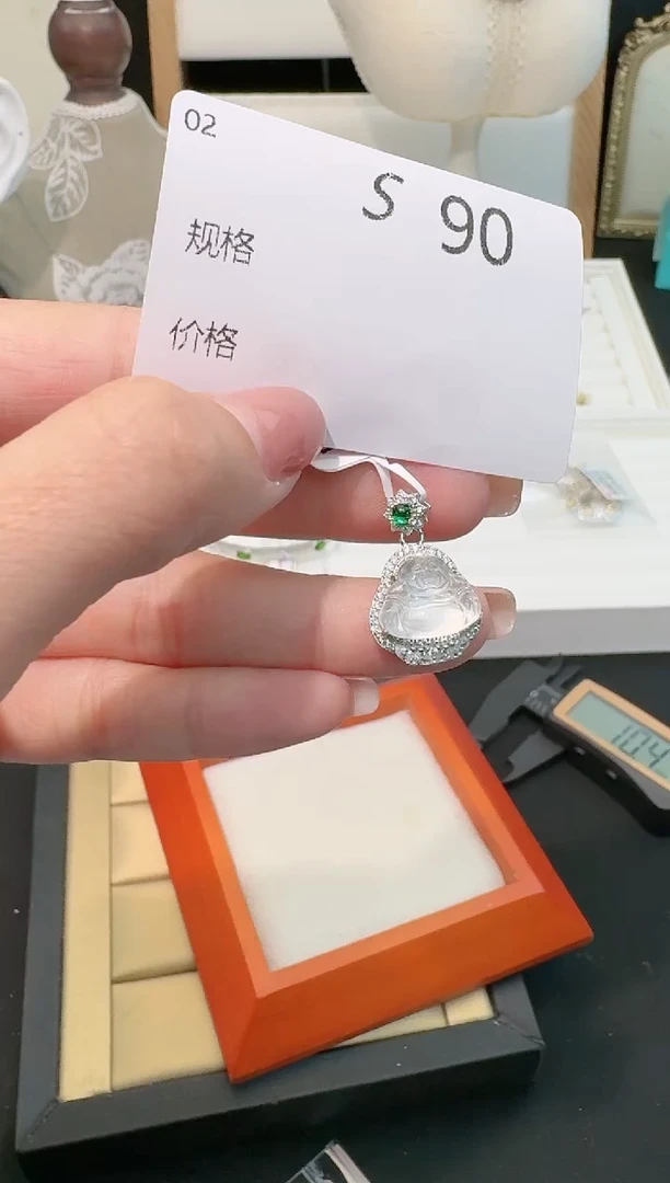 【闪购商品】石英质玉吊坠(不含链)银S925镶嵌多样性发一S90