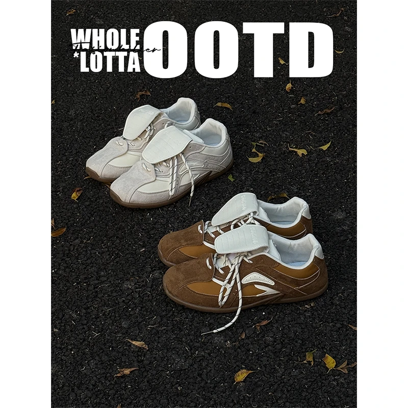 NewRockStarChoppa疾速赛车鞋新款德训鞋 休闲百搭复古潮流板鞋