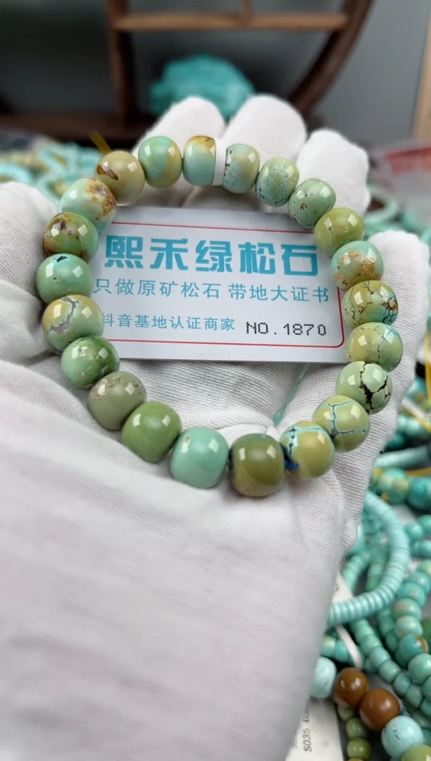 未镶嵌绿松石松石1870