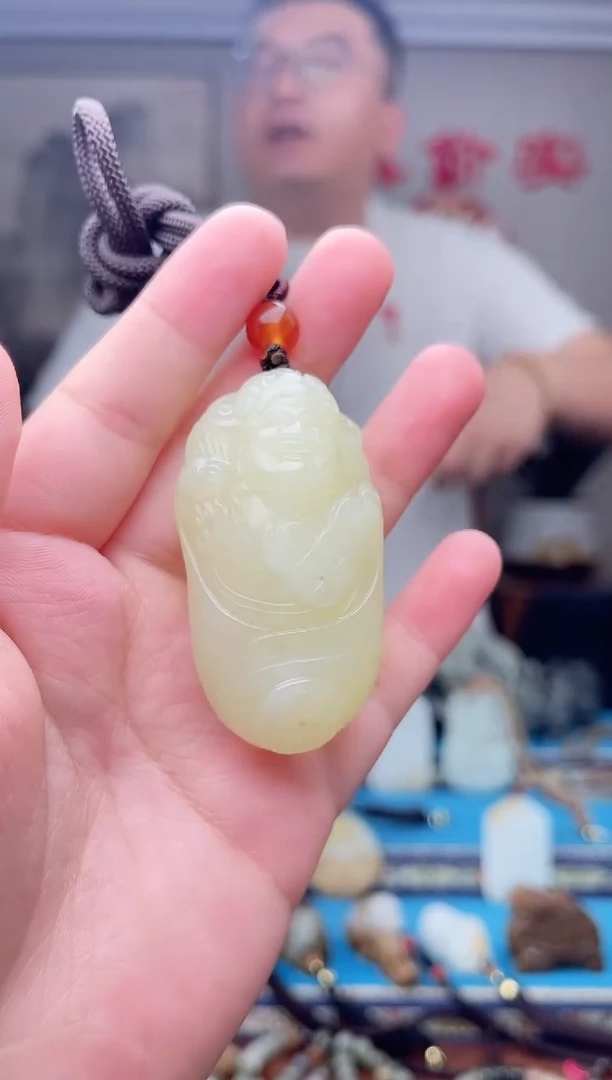 和田玉未镶嵌挂件1