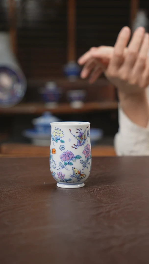 杯景德镇陶瓷杯碗柴烧多人