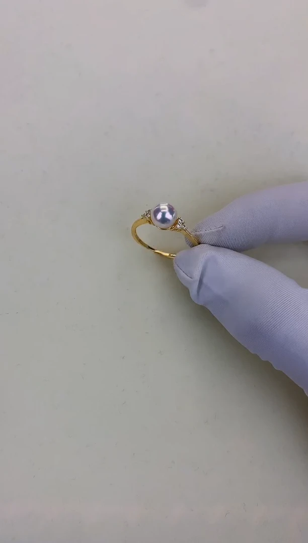 银S925镶嵌DA海水珍珠 GD203 戒指 8