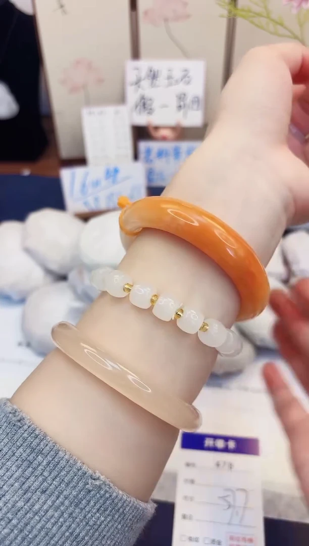 【闪购商品】石英质玉手镯未镶嵌478-财气镯-圈口57