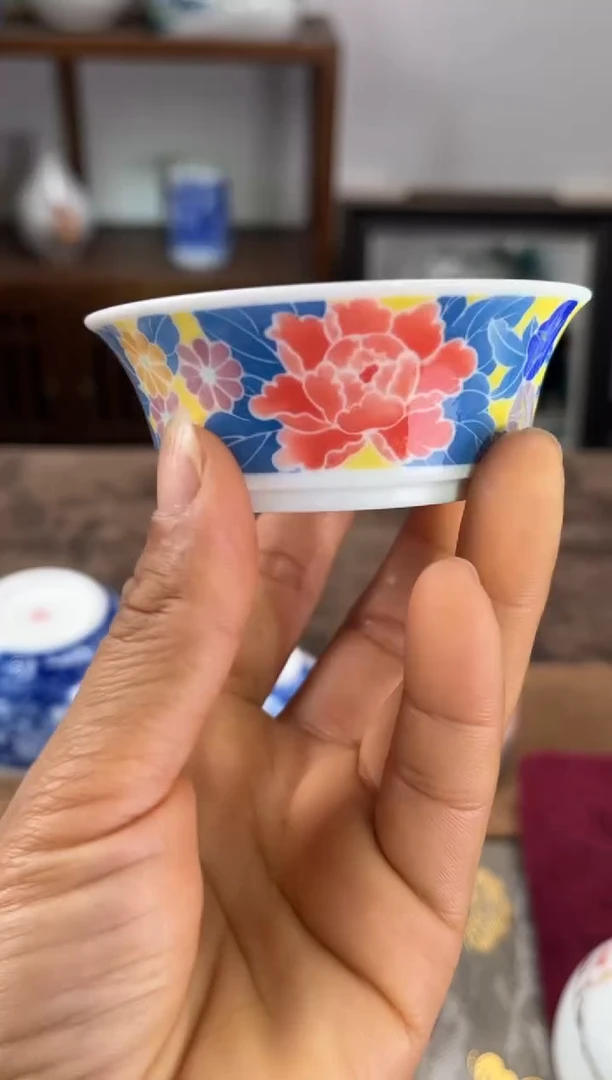 【闪购商品】景德镇文祥窑手工釉下彩单杯