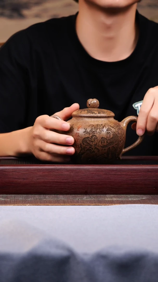 宜兴原矿紫砂作品