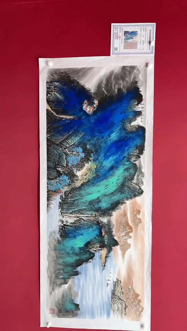 【闪购商品】国画吴-金书原作山水/无框/W不带书