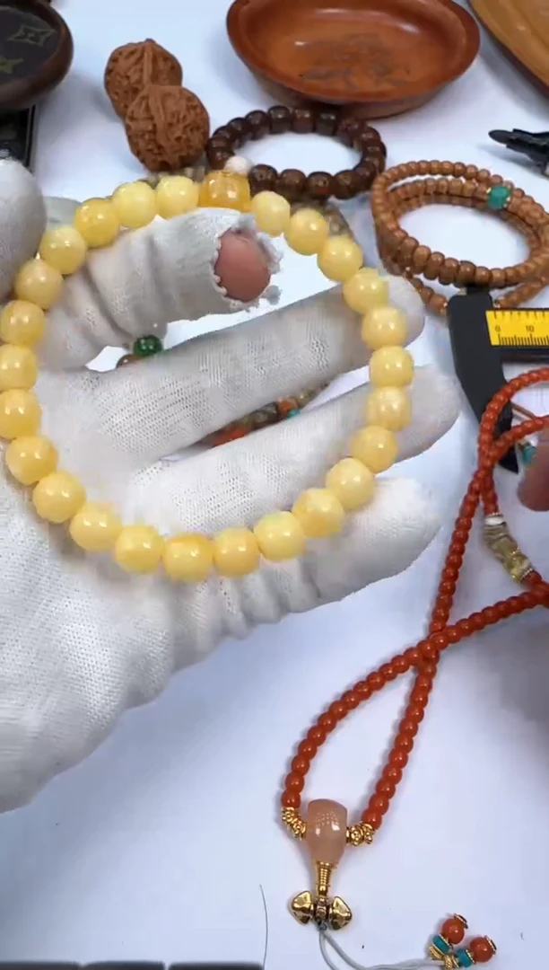 未镶嵌蜜蜡手串蜜蜡手串