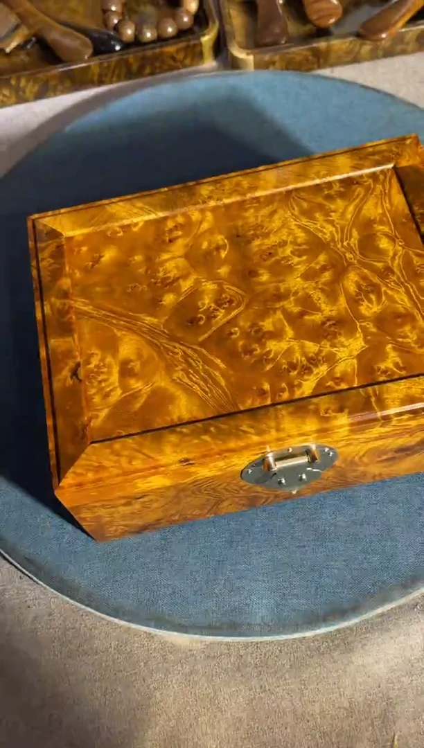 乌木类成套家具瘤疤首饰盒 18