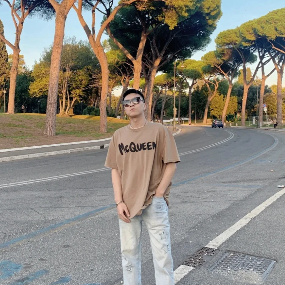 全新未使用 Alexander McQueen/亚历山大·麦昆 短袖T恤